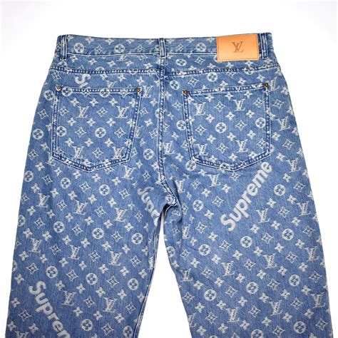 lv supreme jeans|louis vuitton sweatpants.